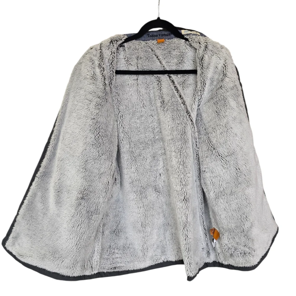 Tailor Vintage Pure Tec Cool Sherpa Lined Canvas Barn Chore Field Coat Sz XL